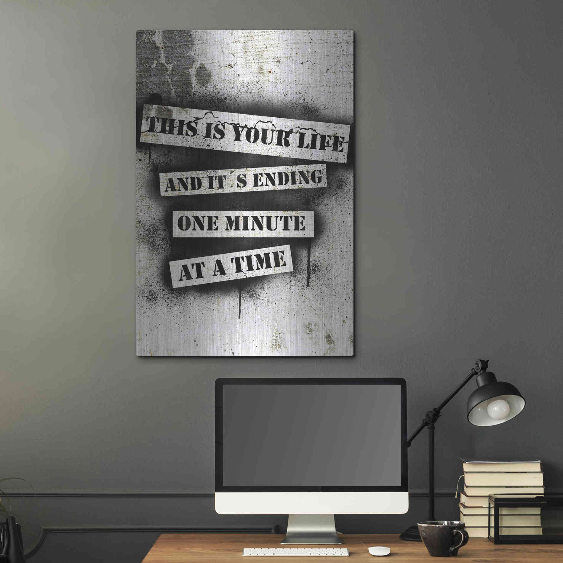 Luxe Metal Art 'This is Your Life' by Nicklas Gustafsson, Metal Wall Art,24x36