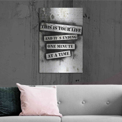 Luxe Metal Art 'This is Your Life' by Nicklas Gustafsson, Metal Wall Art,24x36