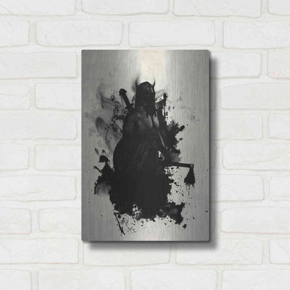 Luxe Metal Art 'Viking' by Nicklas Gustafsson, Metal Wall Art,12x16