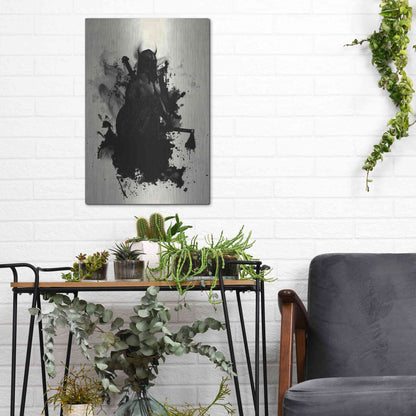 Luxe Metal Art 'Viking' by Nicklas Gustafsson, Metal Wall Art,12x16