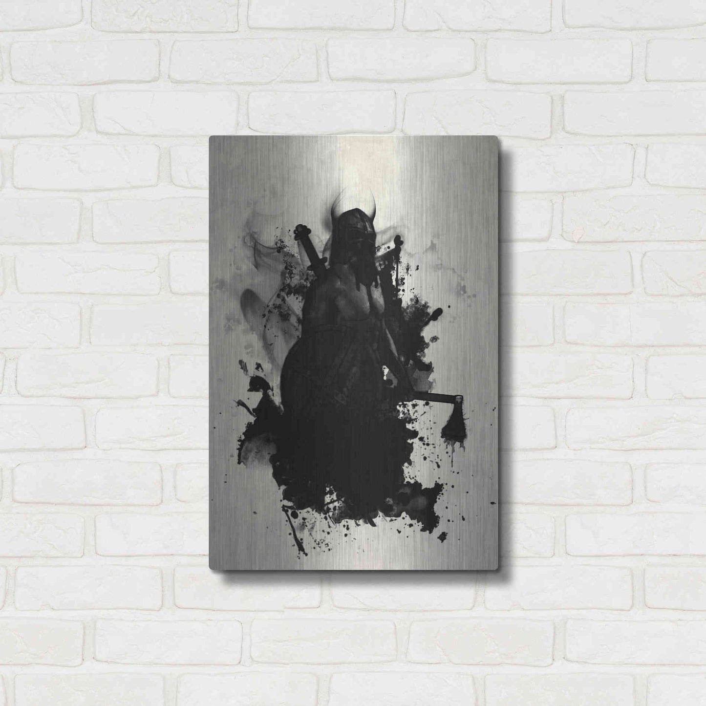 Luxe Metal Art 'Viking' by Nicklas Gustafsson, Metal Wall Art,16x24