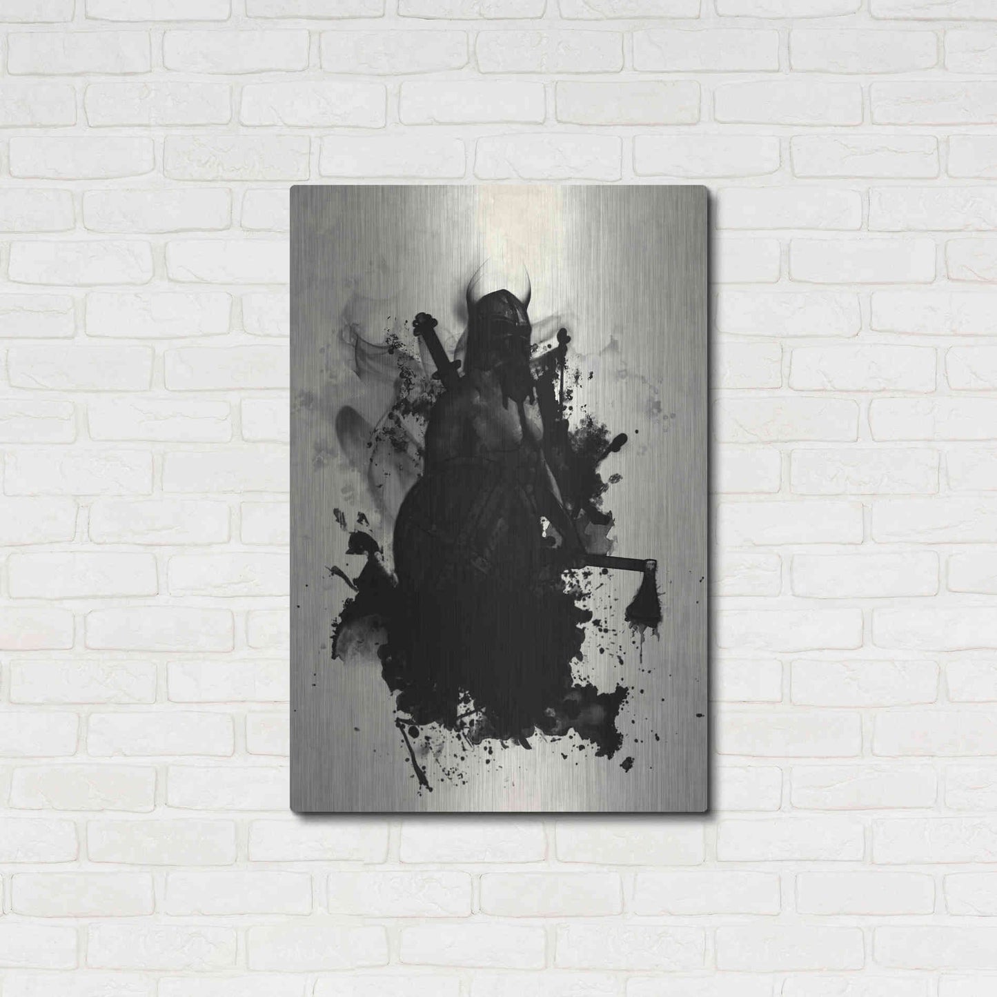 Luxe Metal Art 'Viking' by Nicklas Gustafsson, Metal Wall Art,24x36