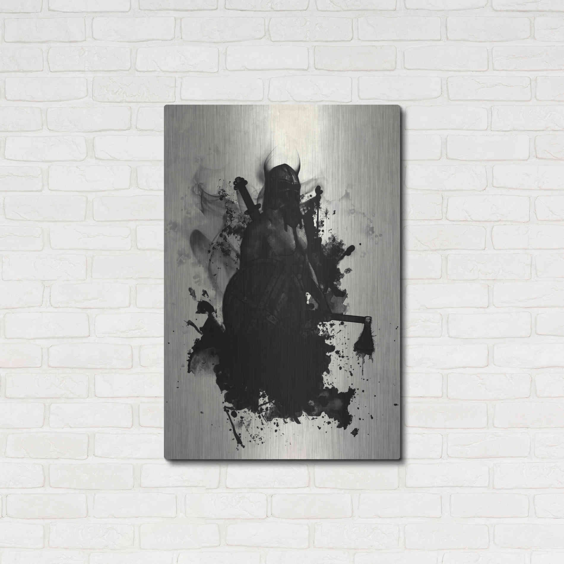 Luxe Metal Art 'Viking' by Nicklas Gustafsson, Metal Wall Art,24x36