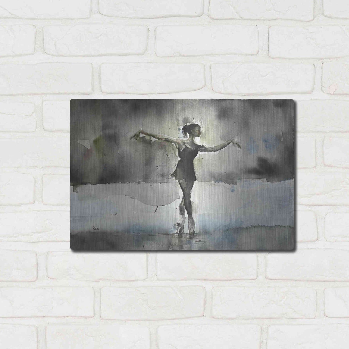 Luxe Metal Art 'Practice' by Oscar Alvarez Pardo, Metal Wall Art,16x12