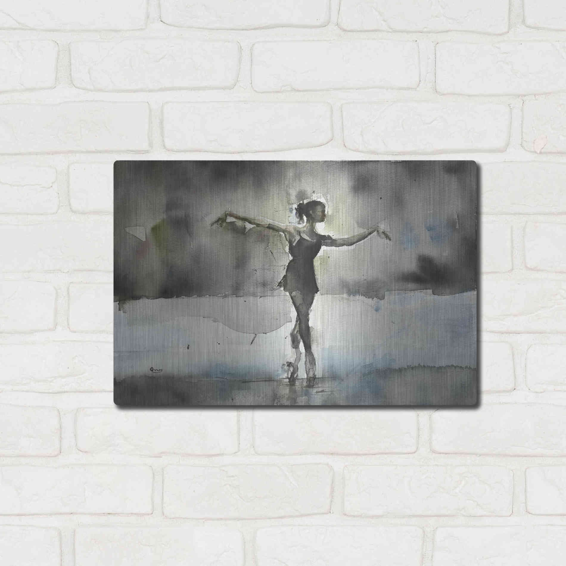 Luxe Metal Art 'Practice' by Oscar Alvarez Pardo, Metal Wall Art,16x12