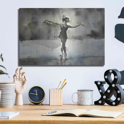 Luxe Metal Art 'Practice' by Oscar Alvarez Pardo, Metal Wall Art,16x12