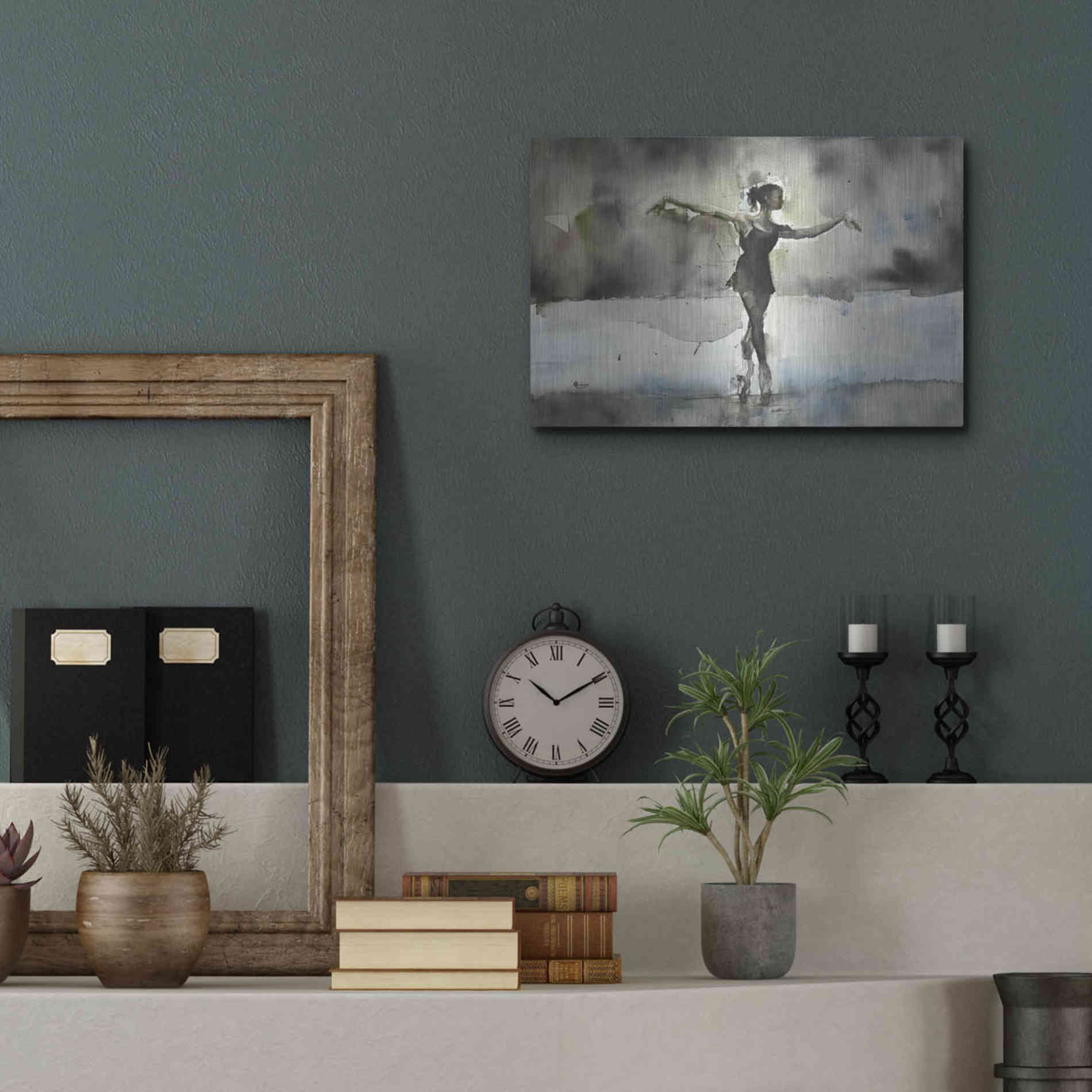 Luxe Metal Art 'Practice' by Oscar Alvarez Pardo, Metal Wall Art,16x12
