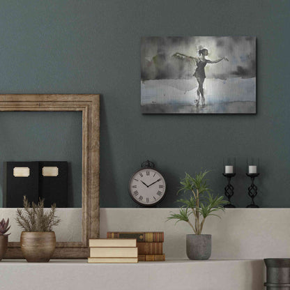 Luxe Metal Art 'Practice' by Oscar Alvarez Pardo, Metal Wall Art,16x12