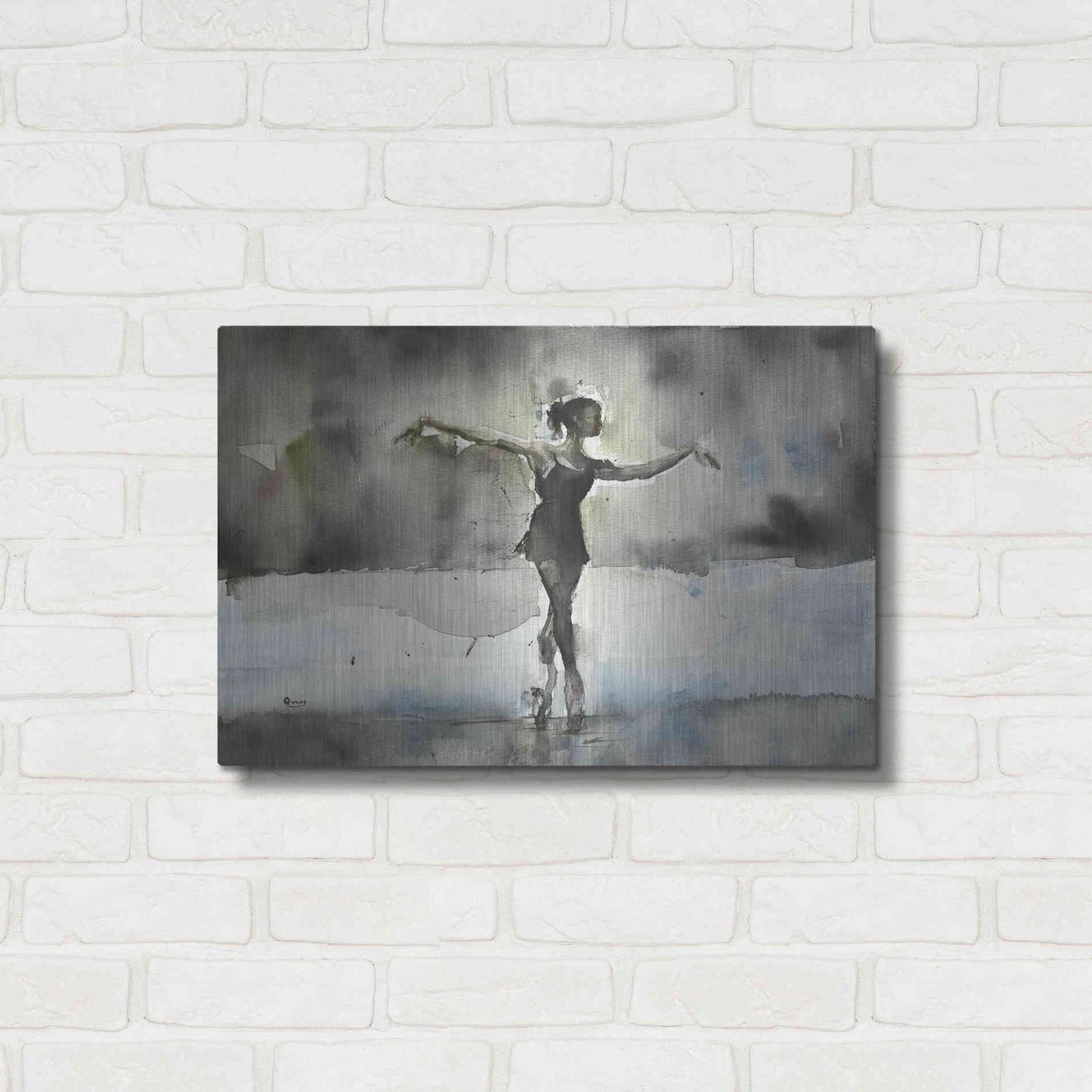 Luxe Metal Art 'Practice' by Oscar Alvarez Pardo, Metal Wall Art,24x16