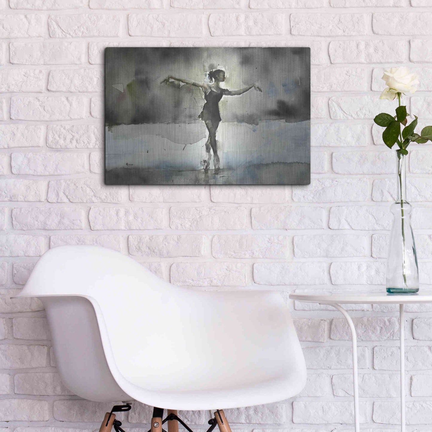 Luxe Metal Art 'Practice' by Oscar Alvarez Pardo, Metal Wall Art,24x16