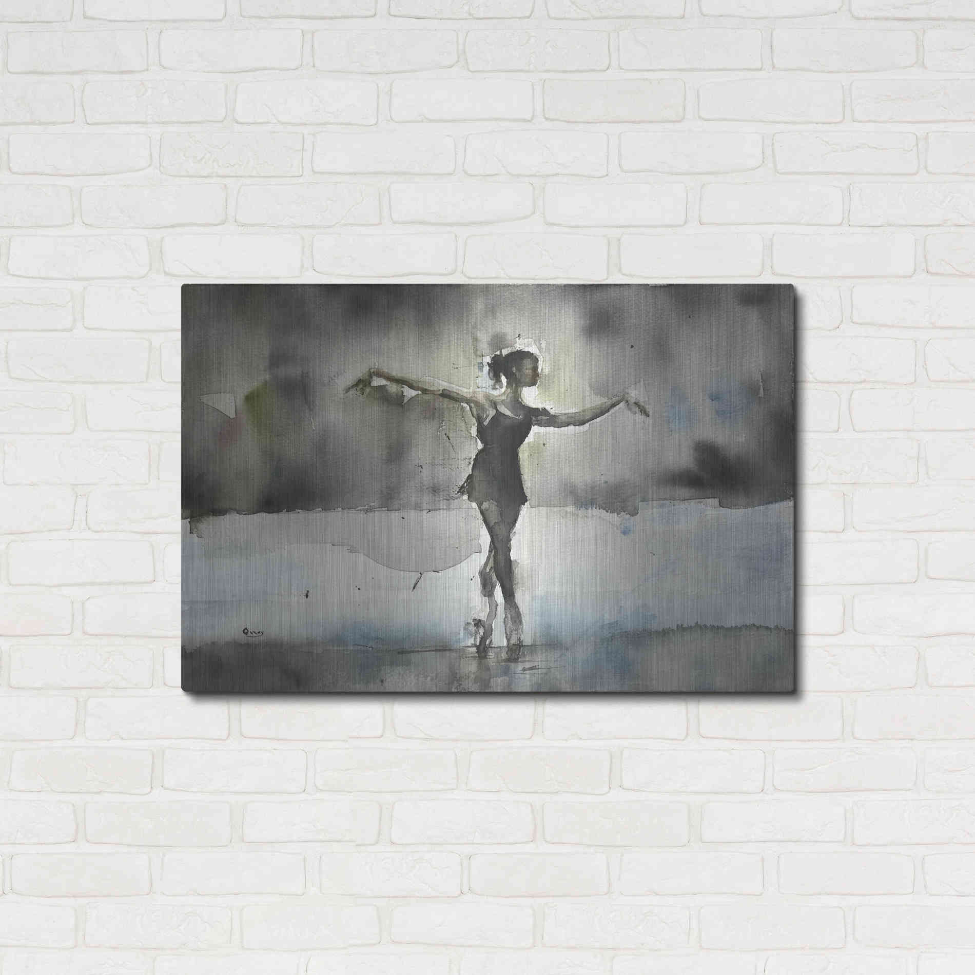 Luxe Metal Art 'Practice' by Oscar Alvarez Pardo, Metal Wall Art,36x24