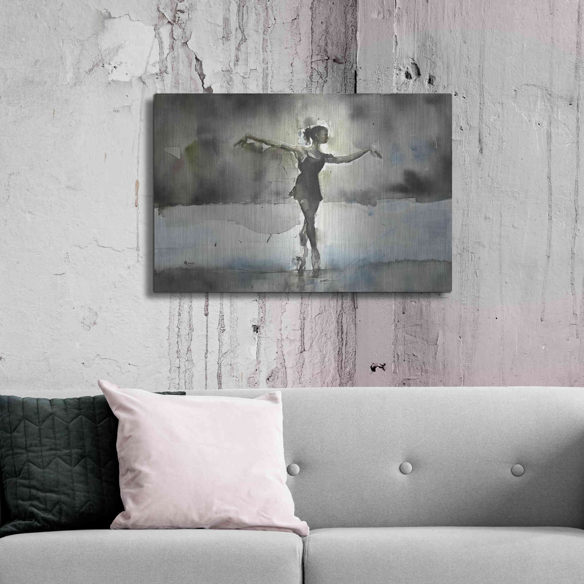 Luxe Metal Art 'Practice' by Oscar Alvarez Pardo, Metal Wall Art,36x24