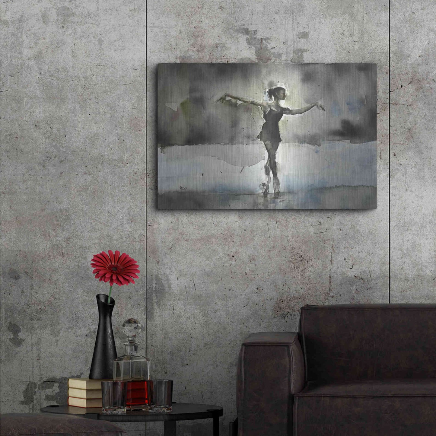 Luxe Metal Art 'Practice' by Oscar Alvarez Pardo, Metal Wall Art,36x24