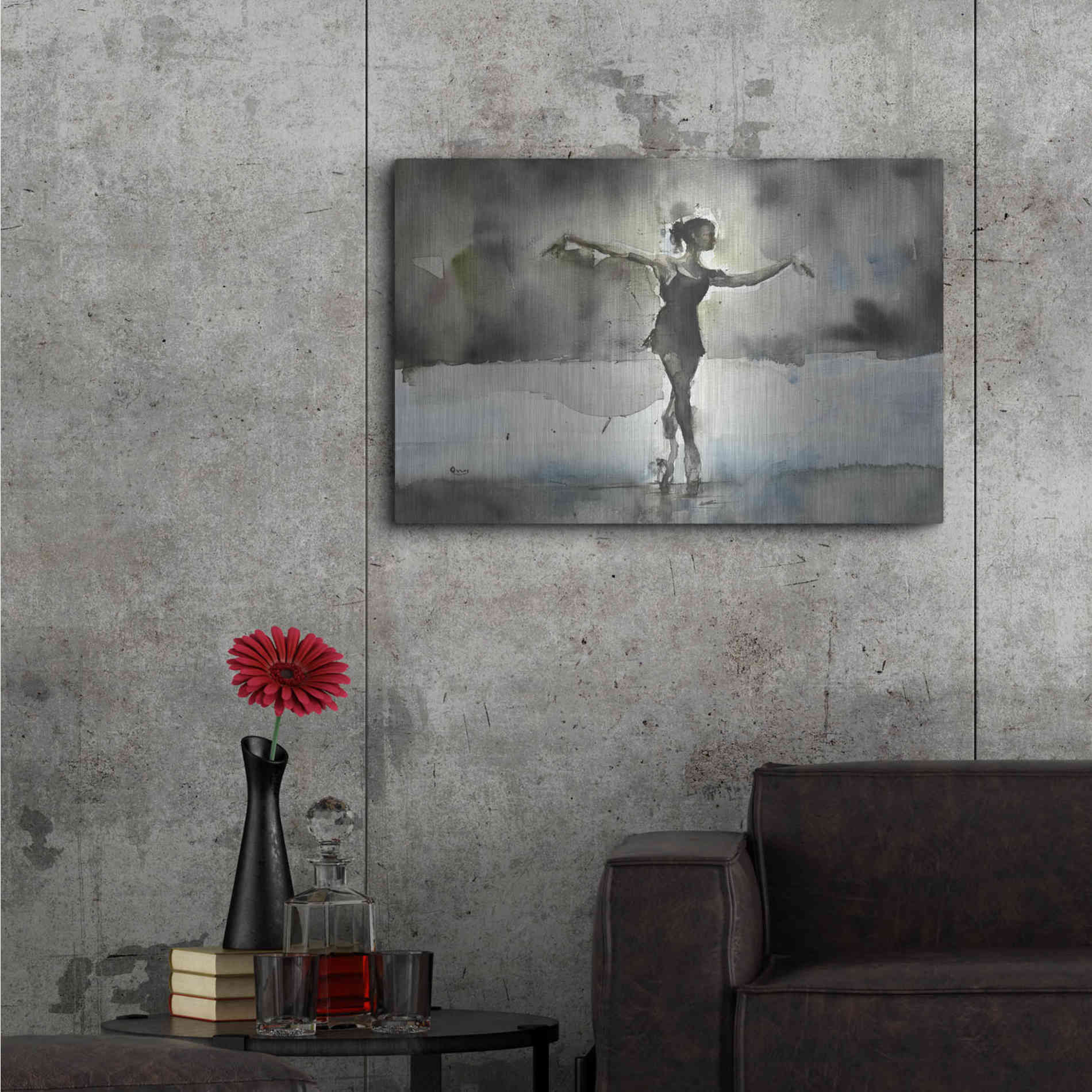 Luxe Metal Art 'Practice' by Oscar Alvarez Pardo, Metal Wall Art,36x24