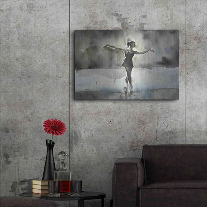 Luxe Metal Art 'Practice' by Oscar Alvarez Pardo, Metal Wall Art,36x24