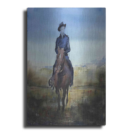 Luxe Metal Art 'In The Calm' by Oscar Alvarez Pardo, Metal Wall Art