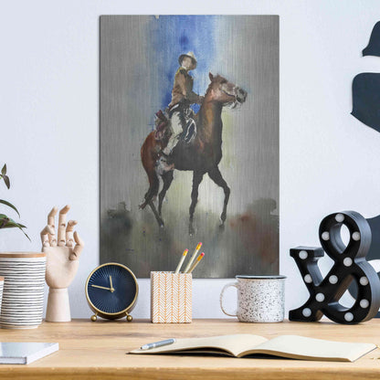 Luxe Metal Art 'Display' by Oscar Alvarez Pardo, Metal Wall Art,12x16