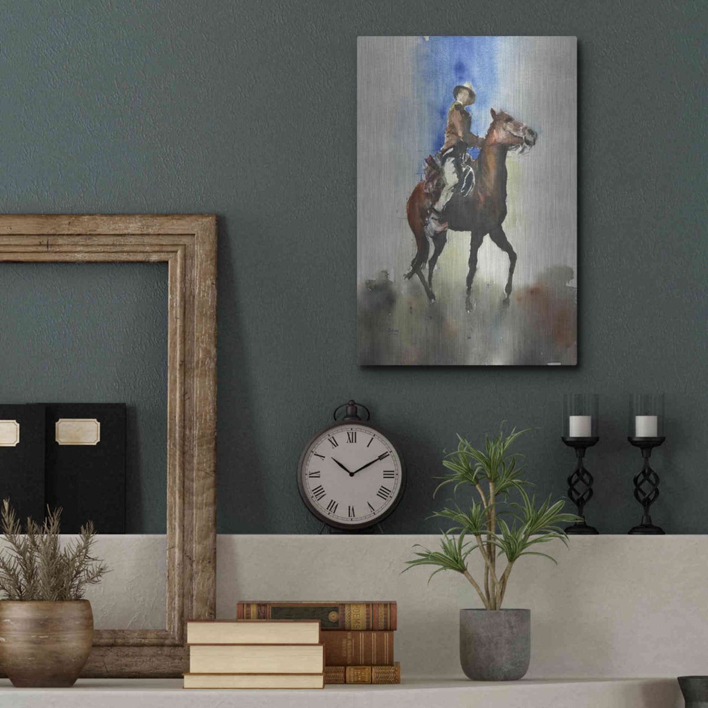 Luxe Metal Art 'Display' by Oscar Alvarez Pardo, Metal Wall Art,12x16