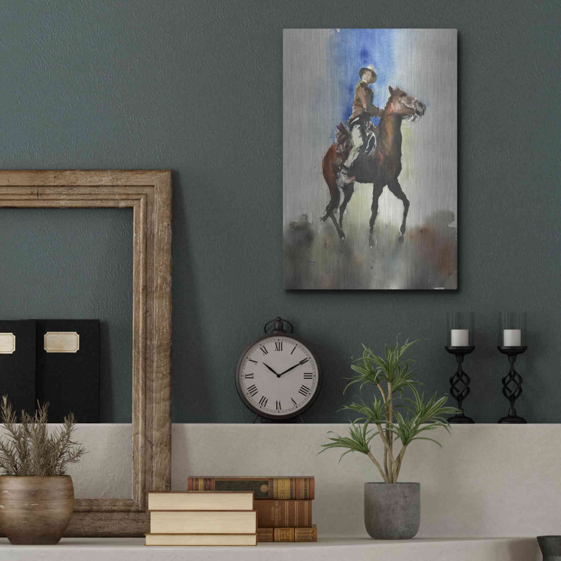 Luxe Metal Art 'Display' by Oscar Alvarez Pardo, Metal Wall Art,12x16