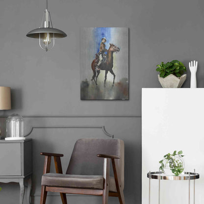 Luxe Metal Art 'Display' by Oscar Alvarez Pardo, Metal Wall Art,16x24