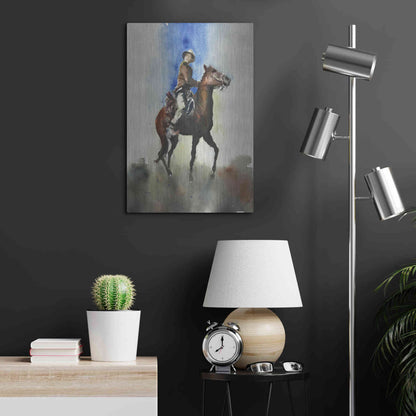 Luxe Metal Art 'Display' by Oscar Alvarez Pardo, Metal Wall Art,16x24