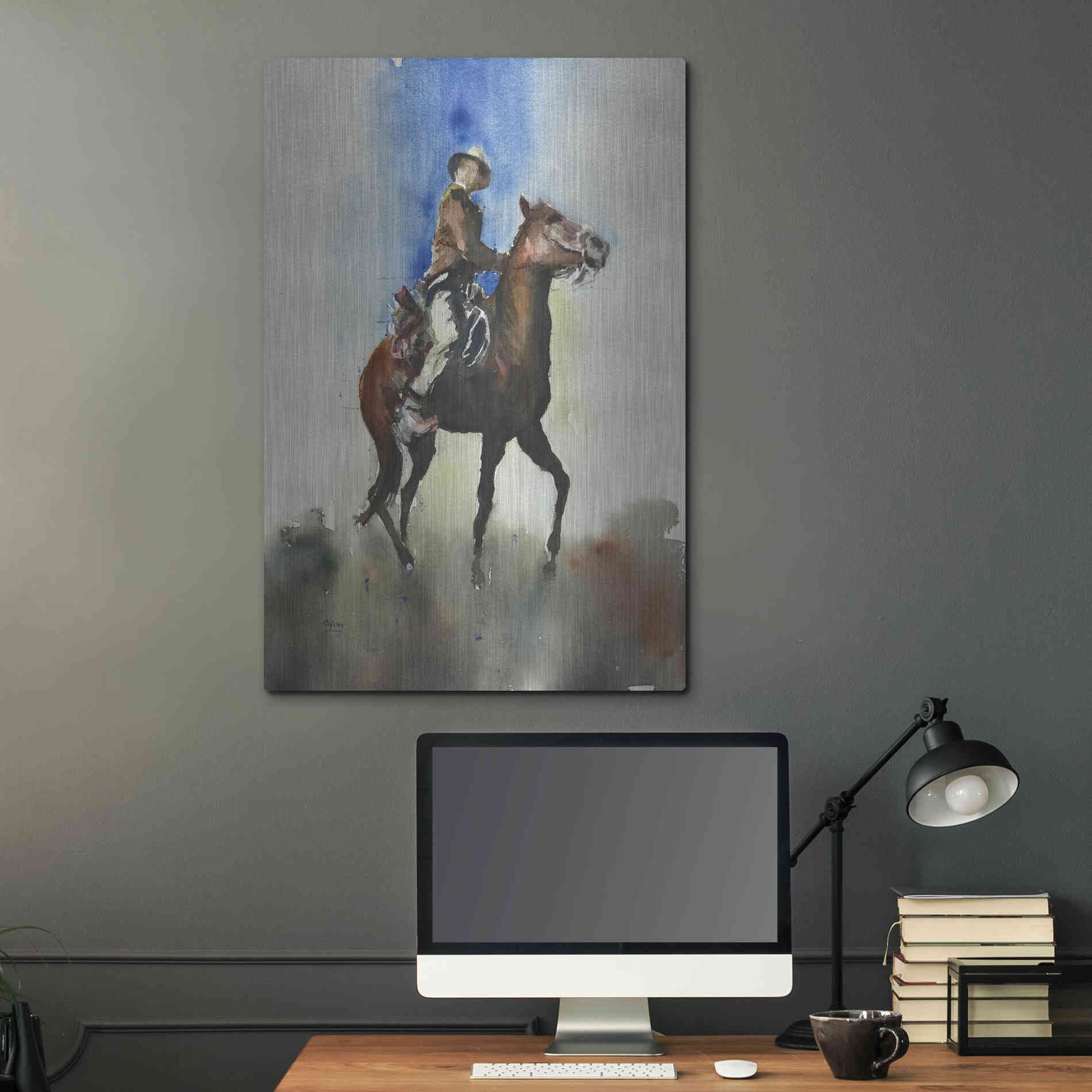 Luxe Metal Art 'Display' by Oscar Alvarez Pardo, Metal Wall Art,24x36