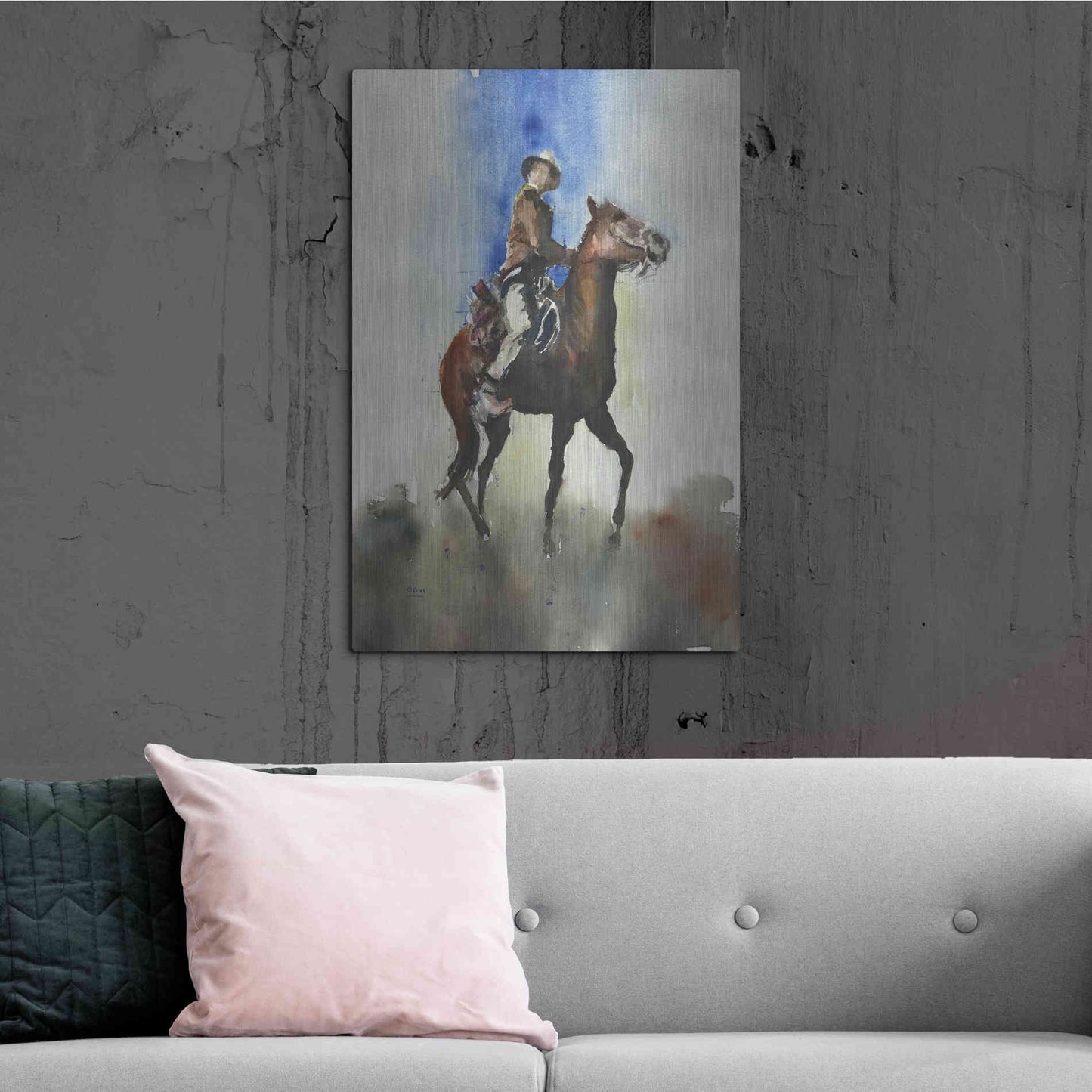 Luxe Metal Art 'Display' by Oscar Alvarez Pardo, Metal Wall Art,24x36