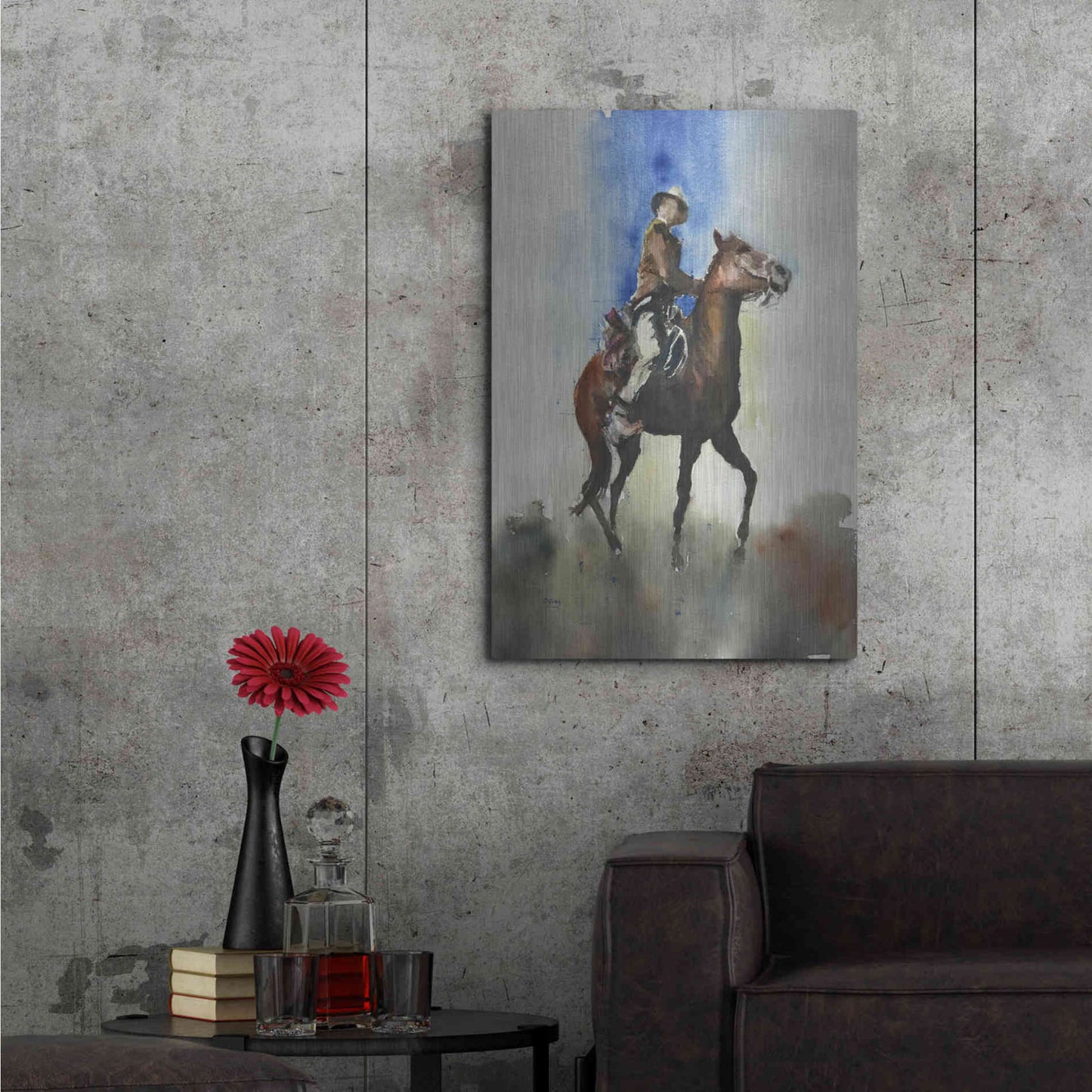 Luxe Metal Art 'Display' by Oscar Alvarez Pardo, Metal Wall Art,24x36