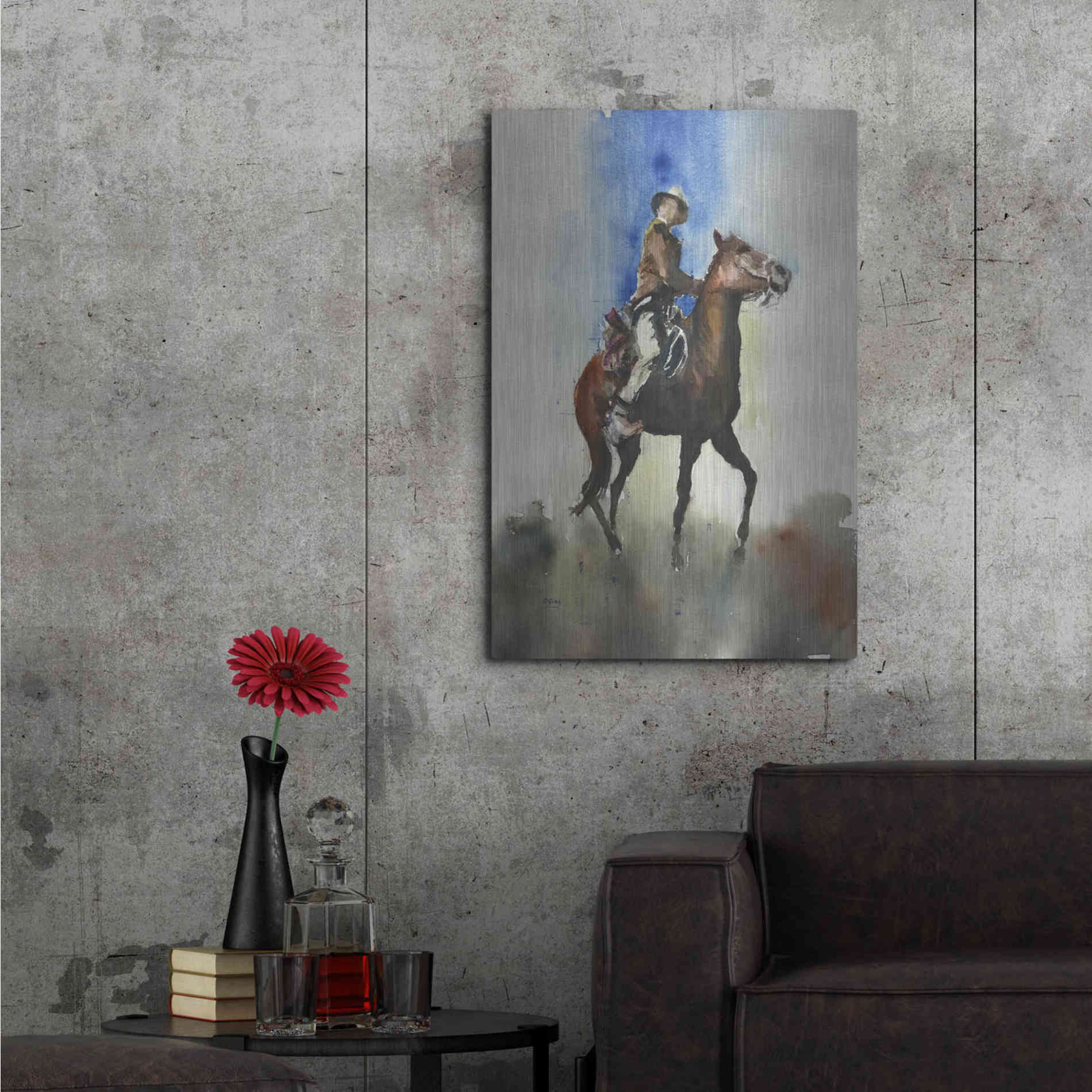 Luxe Metal Art 'Display' by Oscar Alvarez Pardo, Metal Wall Art,24x36