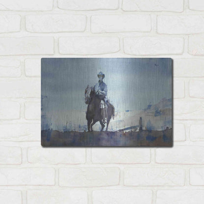 Luxe Metal Art 'Trail' by Oscar Alvarez Pardo, Metal Wall Art,16x12