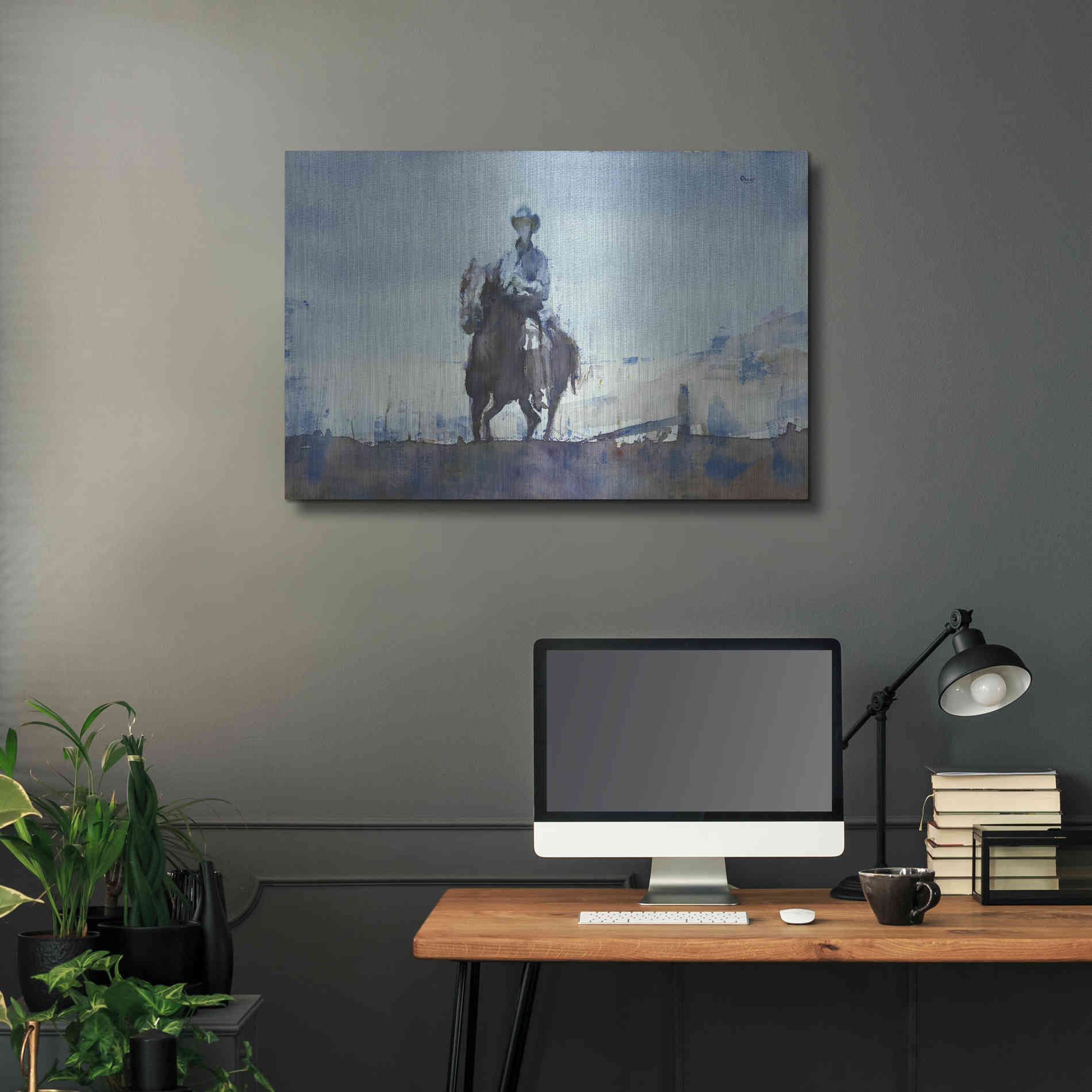 Luxe Metal Art 'Trail' by Oscar Alvarez Pardo, Metal Wall Art,36x24