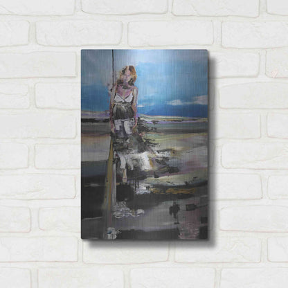 Luxe Metal Art 'By The Sea' by Oscar Alvarez Pardo, Metal Wall Art,12x16