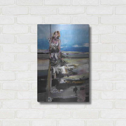 Luxe Metal Art 'By The Sea' by Oscar Alvarez Pardo, Metal Wall Art,16x24