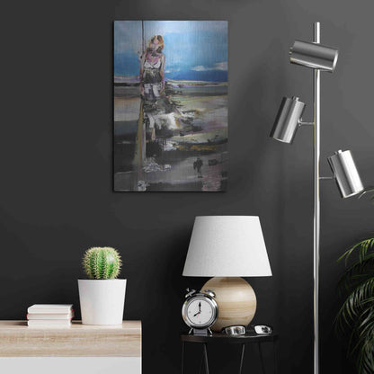 Luxe Metal Art 'By The Sea' by Oscar Alvarez Pardo, Metal Wall Art,16x24