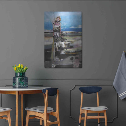 Luxe Metal Art 'By The Sea' by Oscar Alvarez Pardo, Metal Wall Art,24x36