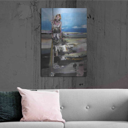 Luxe Metal Art 'By The Sea' by Oscar Alvarez Pardo, Metal Wall Art,24x36