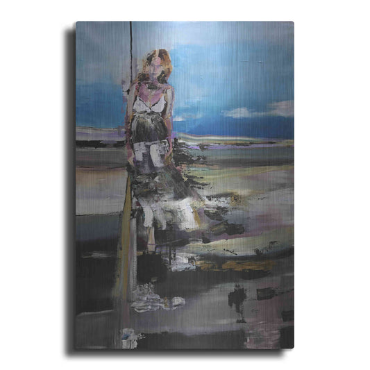 Luxe Metal Art 'By The Sea' by Oscar Alvarez Pardo, Metal Wall Art