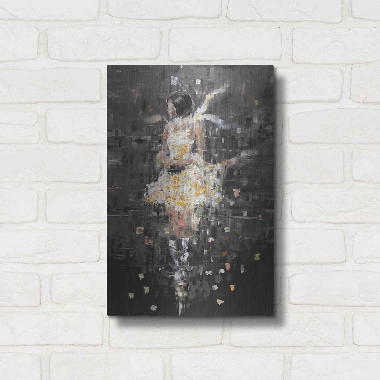 Luxe Metal Art 'She's Glowing' by Oscar Alvarez Pardo, Metal Wall Art,12x16