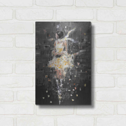 Luxe Metal Art 'She's Glowing' by Oscar Alvarez Pardo, Metal Wall Art,12x16