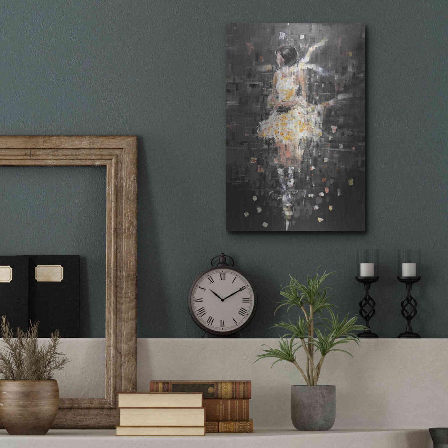 Luxe Metal Art 'She's Glowing' by Oscar Alvarez Pardo, Metal Wall Art,12x16