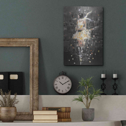 Luxe Metal Art 'She's Glowing' by Oscar Alvarez Pardo, Metal Wall Art,12x16