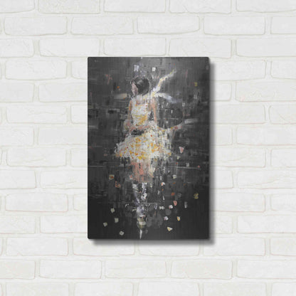 Luxe Metal Art 'She's Glowing' by Oscar Alvarez Pardo, Metal Wall Art,16x24