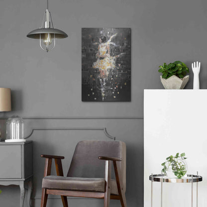 Luxe Metal Art 'She's Glowing' by Oscar Alvarez Pardo, Metal Wall Art,16x24