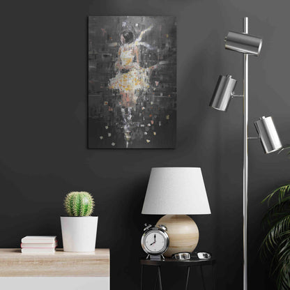 Luxe Metal Art 'She's Glowing' by Oscar Alvarez Pardo, Metal Wall Art,16x24