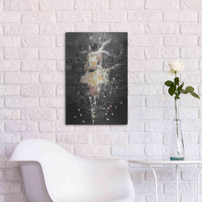 Luxe Metal Art 'She's Glowing' by Oscar Alvarez Pardo, Metal Wall Art,16x24