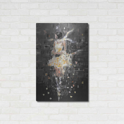 Luxe Metal Art 'She's Glowing' by Oscar Alvarez Pardo, Metal Wall Art,24x36
