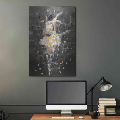 Luxe Metal Art 'She's Glowing' by Oscar Alvarez Pardo, Metal Wall Art,24x36