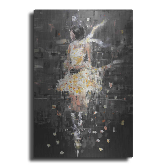 Luxe Metal Art 'She's Glowing' by Oscar Alvarez Pardo, Metal Wall Art