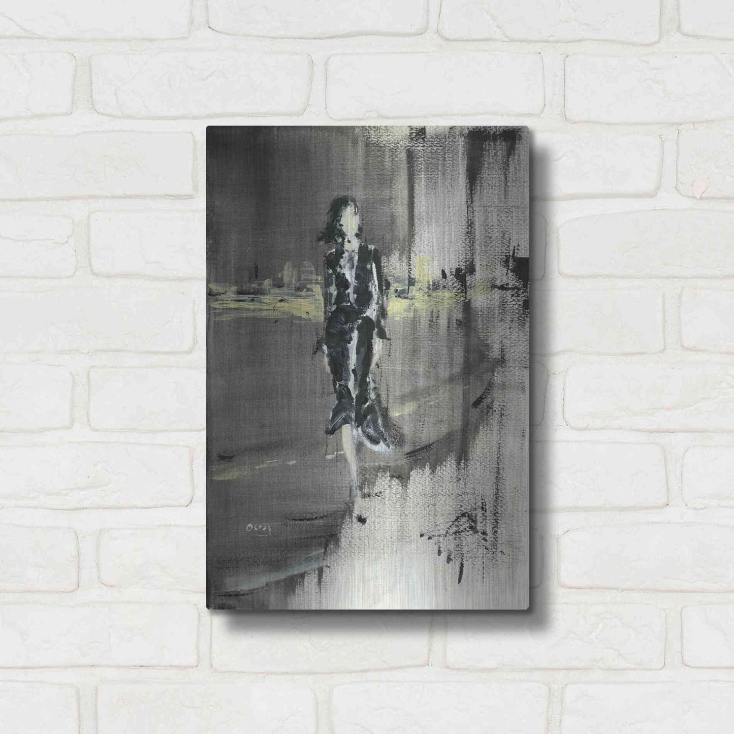 Luxe Metal Art 'Unexpessed' by Oscar Alvarez Pardo, Metal Wall Art,12x16