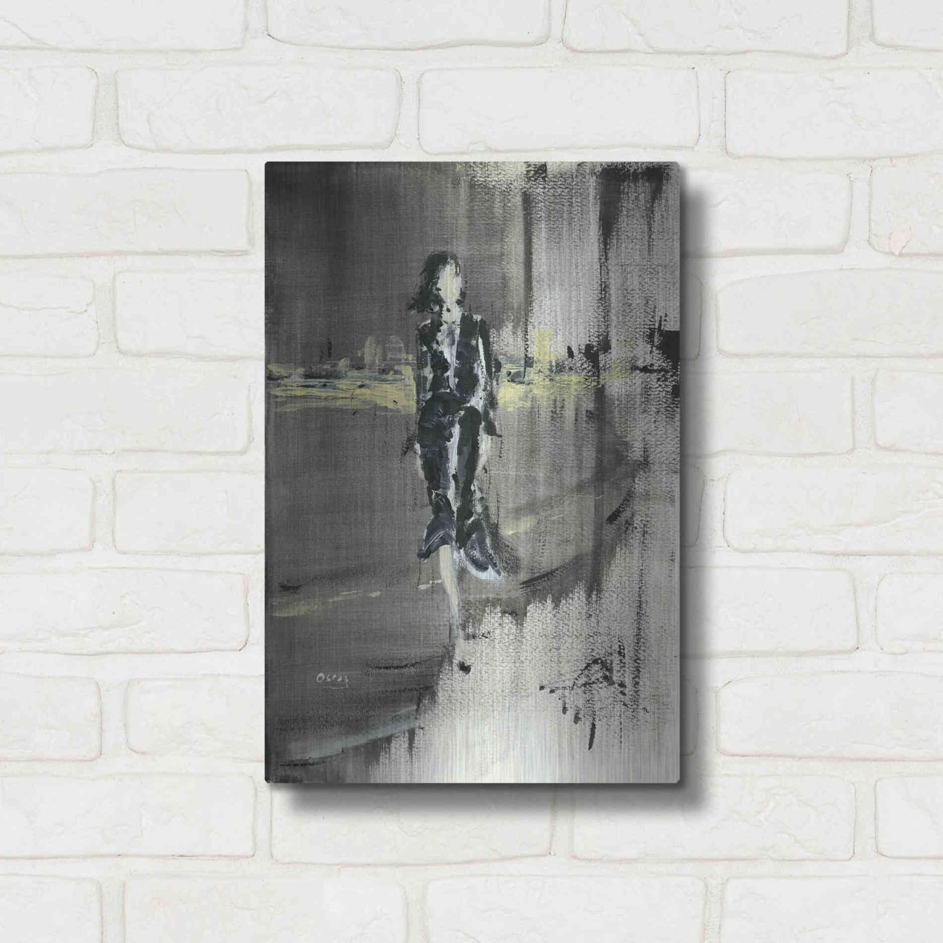 Luxe Metal Art 'Unexpessed' by Oscar Alvarez Pardo, Metal Wall Art,12x16